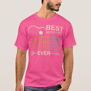 Retro Beste vader ooit D A D Chord Guitarist F T-shirt