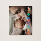 Retro Beste vader ooit Vaderdag Legpuzzel (Verticaal)