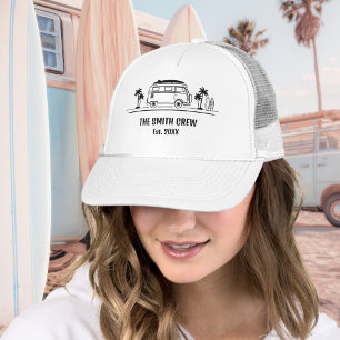 Retro Bestuurders Leven Surfer Crew Trucker Pet