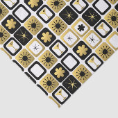 Retro Betoverend Gouden Papieren zakdoekje Tissuepapier (Detail)