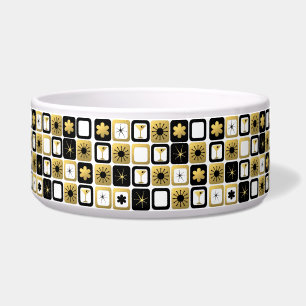 Retro Betoverende Gouden Ceramische Kom van het