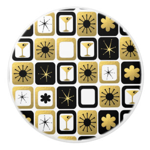 Retro Betoverende Gouden Ceramische Trekkracht Keramische Knop