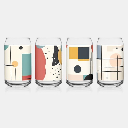 Retro Beverage Can glaswerk  ontwerp Blikvorm Glas (Rechts)
