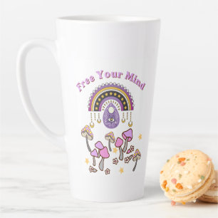 Retro Bevrijd Je Geest Latte Mok