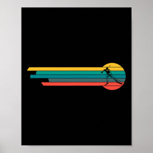 Retro Biathlon Skiing Biatleet Schieten 1 Poster