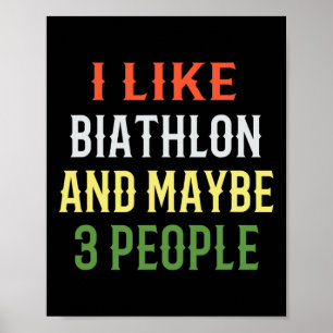 Retro biatlon ontwerp is als biatlon en misschien  poster