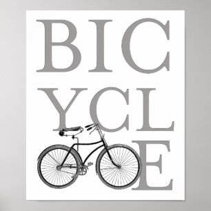 Retro Bicycle-poster Poster