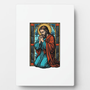 Retro Biddende Religieuze Figuur Vector T-shirt De Fotoplaat