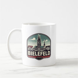 Retro Bielefeld Skyline Koffiemok