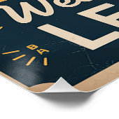 Retro "Bienvenue à l'apprentissage" Affiche imprim (Coin)