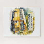 Retro Bienvenue Retour À L'École Jigsaw Puzzle Puz (Horizontal)