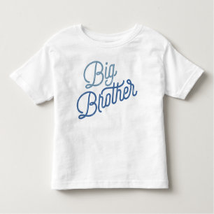 Retro Big Brother Colorful Blue Kinder Shirts