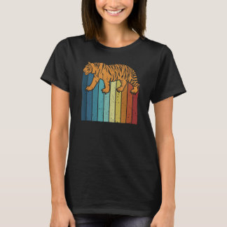 Retro Big Cat King Tiger Wilde Cat Siberian Tiger T-shirt