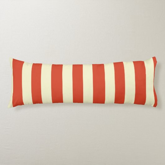 Retro Big Top Striped Body Pillow Lichaamskussen (Voorkant)