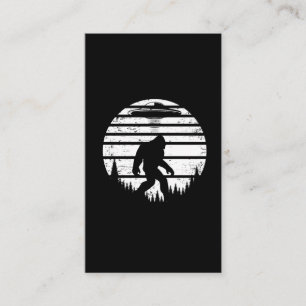 Retro Bigfoot Alien Abduction Ufo Fan Visitekaartje