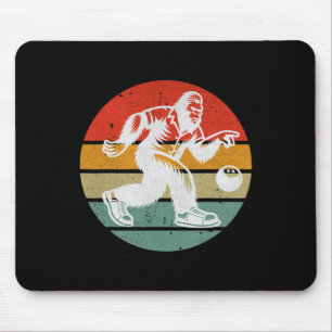 Retro Bigfoot Bowling Vintage Bowler League Team S Muismat