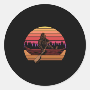 Retro Bigfoot in kano Ronde Sticker