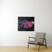 Retro Bigfoot Mountain Forest Landscape Wilderness Wandkleed (In Situ (horizontaal))