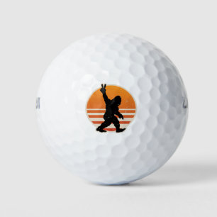 Retro Bigfoot Peace Sign Golfballen
