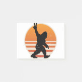 Retro Bigfoot Peace Sign Post-it® Notes (Voorkant)