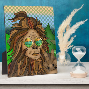 Retro Bigfoot Pop Art Sasquatch Fotoplaat