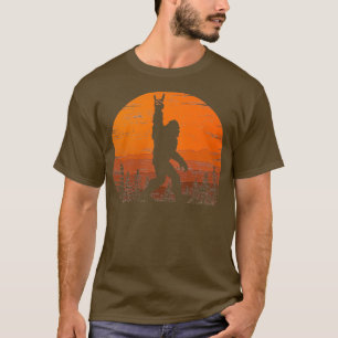 Retro Bigfoot Rock and Roll for Sasquatch T-shirt
