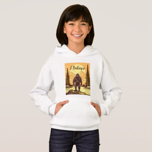 Retro Bigfoot Sasquatchgebergte (Voorkant volledig)