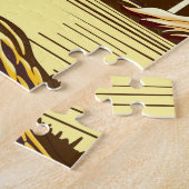 Retro Bigfoot  Sasquatchgebergte Legpuzzel (Zijkant)