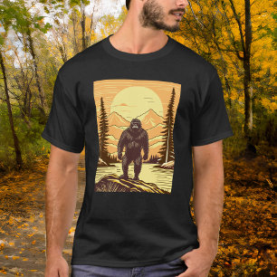 Retro Bigfoot  Sasquatchgebergte T-shirt