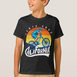 Retro Biking Santa Cruz Californische fiets T-shirt