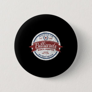 Retro Biljart Wereldkampioen "side Pocket Special Ronde Button 5,7 Cm