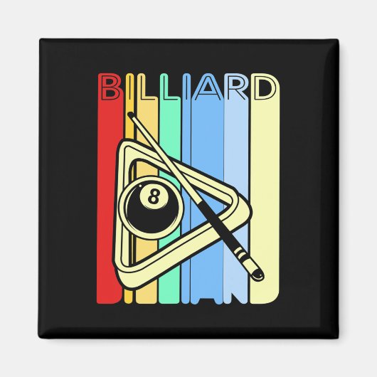 Retro Billiard Magneet (Voorkant)