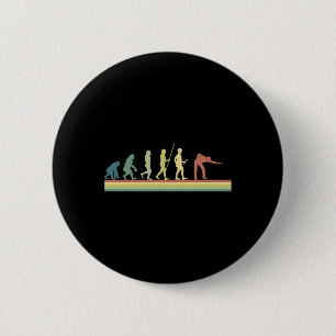 Retro Billiards Human Evolution Lover Gift Pool Sn Ronde Button 5,7 Cm