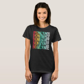 Retro Bionic Knee Surgery Replacement Survivers T-shirt (Voorkant volledig)