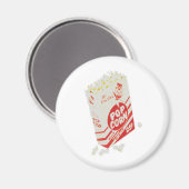 Retro  bioscoop Popcorn Magneet (Voorkant / Achterkant)