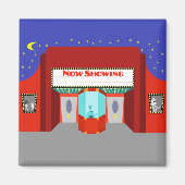 Retro bioscoopmagneet magneet (Voorkant)