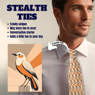 Retro Bird Stealth Stropdas