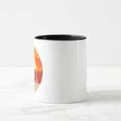 Retro BirdofParadise Sunset Mug (Centre)