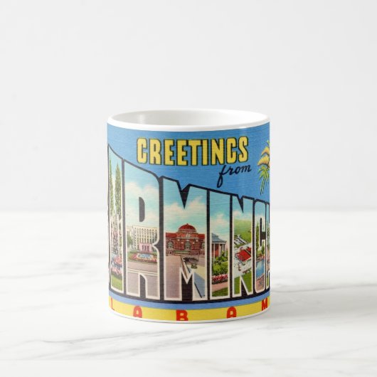 Retro Birmingham AL Greeting Mug (Centre)