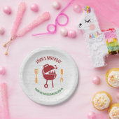 Retro Birthday BBQ Paper Bord (Feest)
