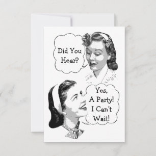 Retro Birthday Party V2 Kaart