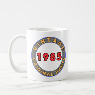 Retro Birthday Vintage 1985 Original Parts Mug Koffiemok