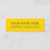 retro BISTRO Mini Visitekaartje (Achterkant)