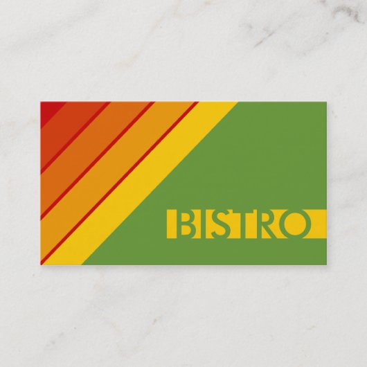 retro BISTRO Visitekaartje (Voorkant)