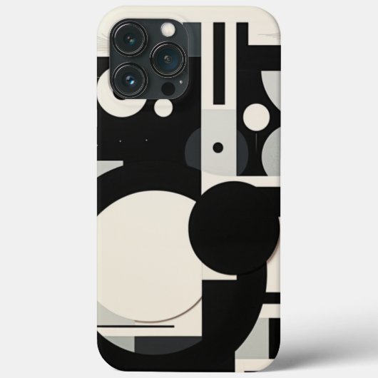 Retro Black and White Iphone case (Achterkant)