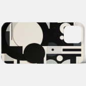 Retro Black and White Iphone case (Achterkant (horizontaal))