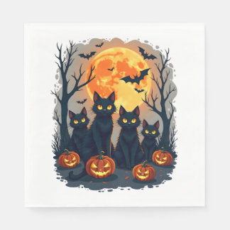 Retro Black Cat Halloween Pumpkin Costume For Wome Servet