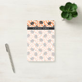 Retro Black Cat Oranje controlepatroon Post-it® Notes (Kantoor)