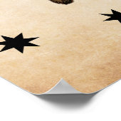 Retro  Black Cat Plays Banjo | Cat Gift Poster (Hoek)