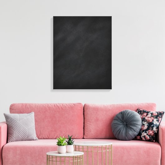 Retro Black Chalkboard textuur Canvas Afdruk (Insitu (Woonkamer))